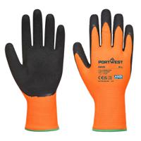 Portwest Hi Vis Grip Glove Latex L Orange/Blk (Pack of 12)