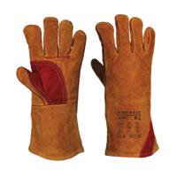 Portwest Reinforced Welding Gauntlet XL Brown (Pack of 6)