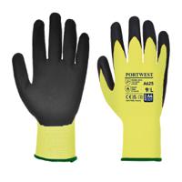 Portwest Vis-Tex Cut Resistant Glove PU L Yellow/Blk (Pack of 12)
