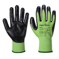 Portwest Green Cut Glove Nitrile Foam XS Green/Blk (Pack of 12)