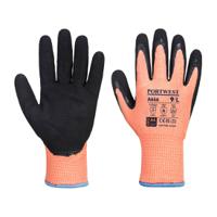 Portwest Vis-Tex Winter Cut D13 Nitrile Glove L Orange/Blk (Pack of 12)