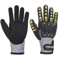 Portwest Anti Impact Cut Resistant Glove L Gry/Blk (Pack of 12)