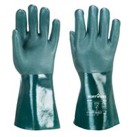 Portwest Double Dipped PVC Gauntlet 35cm 2XL Green (Pack of 12)