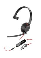 Poly Blackwire 5210 Monaural USB-C/A +3.5mm Headset Bulk 8X230A6