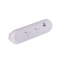 On Desk Power Module 2xUK Socket 1xUSB A+C PD/QC Charger White 20000015