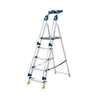 Werner Workstation 5 Tread Stepladder Twin Handrails Blue 7050518L