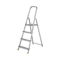 Werner 4 Tread Stepladder with High Handrail Aluminium 7400418L