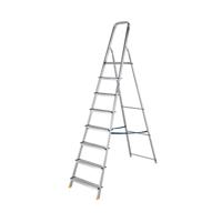 Werner 8 Tread Stepladder with High Handrail Aluminium 7400818L