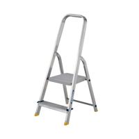 Werner 2 Tread Stepladder with High Handrail Aluminium 7400218L
