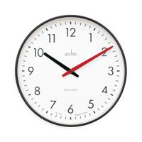 Acctim Riley Office Wall Clock Black 30cm 22573