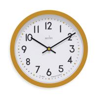 Acctim Elstow Small Office Wall Clock Yellow 20cm 22841