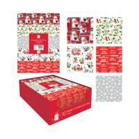 Wrap 10 Sheet Gift Wrap 50x50 CDU Pack of 25 XAMGW200