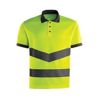 Arco Yellow Hi-Vis Polo Shirt M