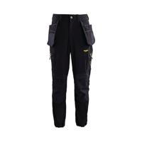 Trojan Tech Men's Black Cargo Trousers with Holster Pockets S