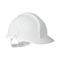Arco Champion White Unvented Slip-Ratchet Safety Helmet