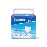 Attends Pull-Ons Incontinence Pants Size 6XS x4 Pack of 22 35954