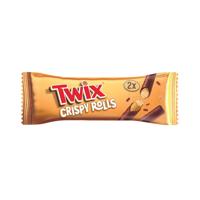 Mars Twix Chocolate + Caramel Crispy Rolls 22.5g (Pack of 24) 125861