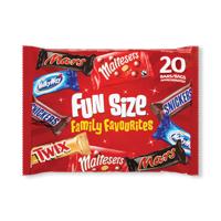 Mars Fun Size Family Favourites Milk Chocolate Bars Pack of 20 124809