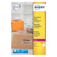 Avery Laser Parcel Label 1 Per Sheet Clear (Pack of 25) L7567-25