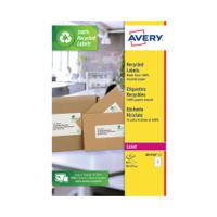 Avery Recycled Ring Binder Label 7/Sheet White (Pack of 105) LR4760-15