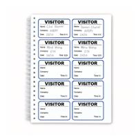 Avery Visitor Sign-In Book with 250 Paper Badges 4850S-THR.UK