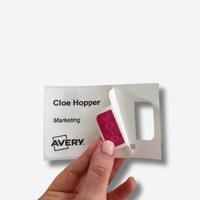 Avery Self-Adhesive Visitor Paper Badges Roll with Expiring Tabs 4851E-THR