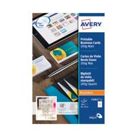 Avery Printable Business Cards 85x54mm White Pack of 100 C32011-10