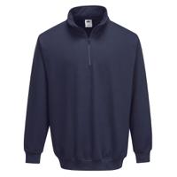 Portwest Sorrento Zip Neck Sweatshirt L Navy