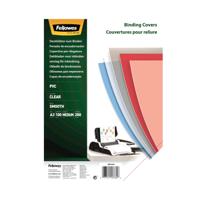 Fellowes Recycled A3 PVC Binding Covers Clear 200 Micron (Pack of 100) 53764