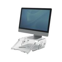 Fellowes Clarity Adjustable Monitor Riser Clear Acrylic 9731101