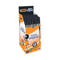 Bic Cristal Ballpoint Pen Medium Black Pack of 50 8373632