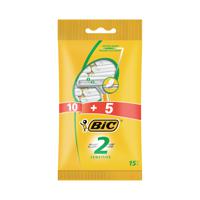 Bic 2 Disposable Razor 10+5 (Pack of 15) 905089