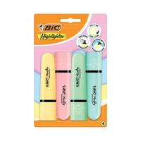 Bic Tank Highlighters Pastel Assorted (Pack of 4) 517953