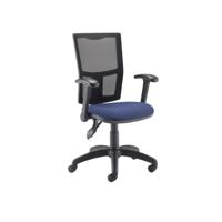 5 Star Lumo Mesh Chair with Folding Arms Royal Blue SF2113847
