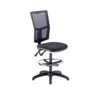 5 Star Lumo Mesh Chair No Arms Draughtsman Kit Black SF4279942