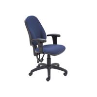 5 Star Lumo Hbk Operator Chair Adjustable Arms Royal Blue SF6006003