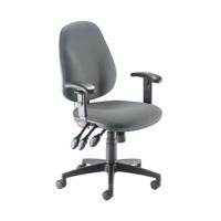 5 Star Teso Hbk Task Chair Height Adjustable Arms Charcoal SF8296391