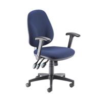 5 Star Teso High Back Task Chair with Folding Arms Blue SF9086329