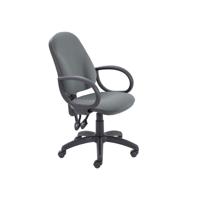 5 Star Lumo High Back Operator Chair Fixed Arms Charcoal SF9307882