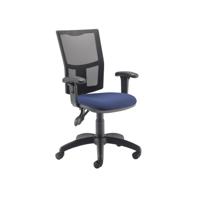 5 Star Lumo Mesh Chair Height Adjustable Arms Royal Blue SF9750606