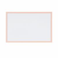 Bi-Office Pastel Non-Magnetic Whiteboard Salmon Frame 60x40cm MP03001991