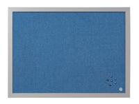 Bi-Office Blue Fabric Noticeboard Pearl Frame 60x45cm FB04130608