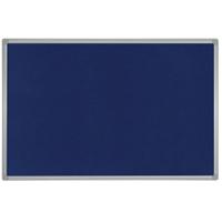 Bi-Office Aluminium Trim Felt Noticeboard 600x450mm Blue FB0443186