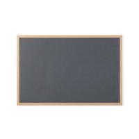 Earth Executive Felt Noticeboard 90x60cm Grey Oak MDF Frame FB0742239