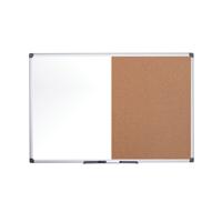 Bi-Office Maya Combination Board Cork/Drywipe Surface 90x60cm XA0302170