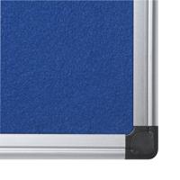 Bi-Office Aluminium Trim Felt Notice Board 1200x900mm Blue FA0543170-999