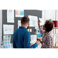 Bi-Office Maya Felt Noticeboard 1800x1200mm Grey FA2742170