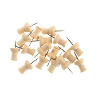 Bi-Office Wooden Push Pins (Pack of 20 PI3203