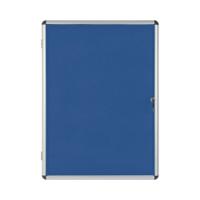 Bi-Office Enclore Felt Indoor Lockable Glazed Case 720x981x35mm Blue VT630107150