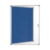 Bi-Office Enclore Felt Indoor Lockable Glazed Case 1160x981x35mm Blue VT640107150